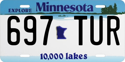 MN license plate 697TUR