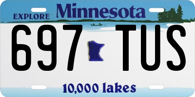 MN license plate 697TUS