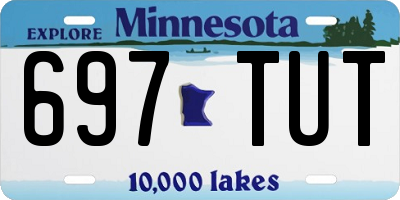 MN license plate 697TUT