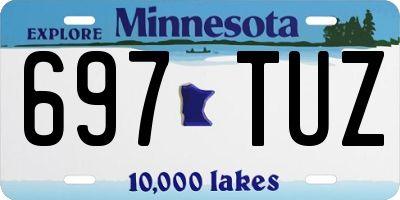 MN license plate 697TUZ