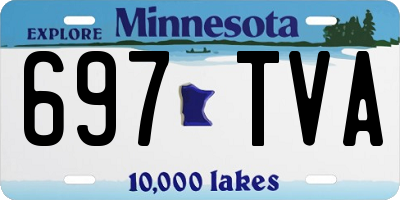 MN license plate 697TVA