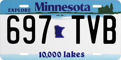 MN license plate 697TVB
