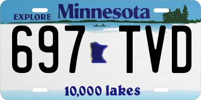 MN license plate 697TVD