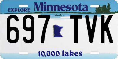 MN license plate 697TVK