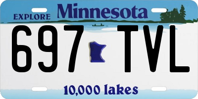 MN license plate 697TVL