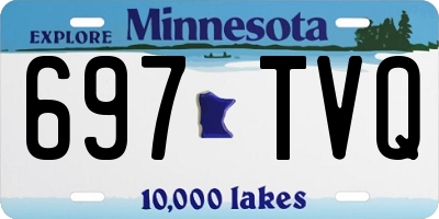 MN license plate 697TVQ