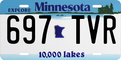 MN license plate 697TVR