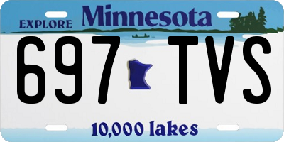 MN license plate 697TVS
