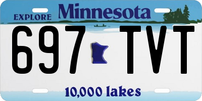 MN license plate 697TVT