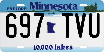 MN license plate 697TVU