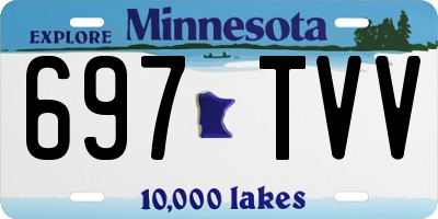 MN license plate 697TVV