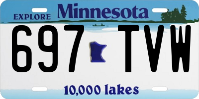 MN license plate 697TVW