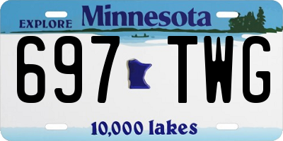 MN license plate 697TWG