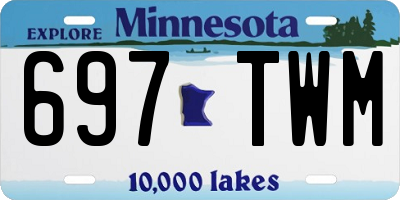 MN license plate 697TWM