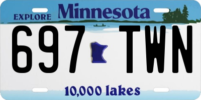 MN license plate 697TWN