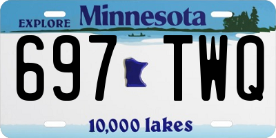 MN license plate 697TWQ