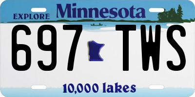 MN license plate 697TWS