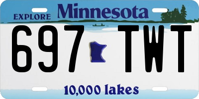 MN license plate 697TWT