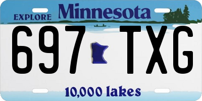 MN license plate 697TXG