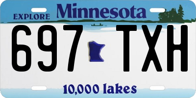 MN license plate 697TXH