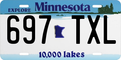 MN license plate 697TXL