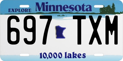 MN license plate 697TXM