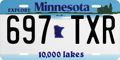 MN license plate 697TXR