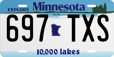 MN license plate 697TXS