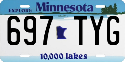 MN license plate 697TYG