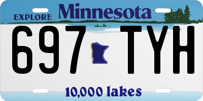 MN license plate 697TYH
