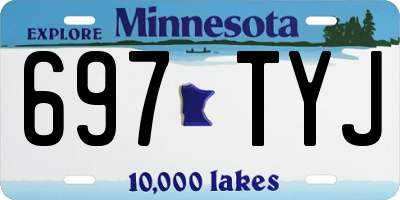 MN license plate 697TYJ