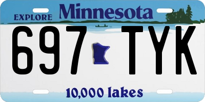 MN license plate 697TYK