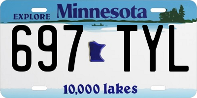 MN license plate 697TYL