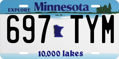 MN license plate 697TYM