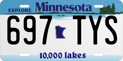 MN license plate 697TYS