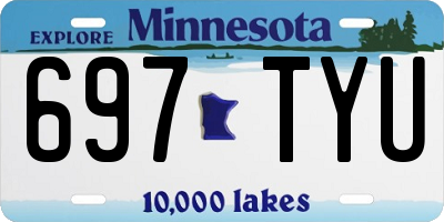 MN license plate 697TYU