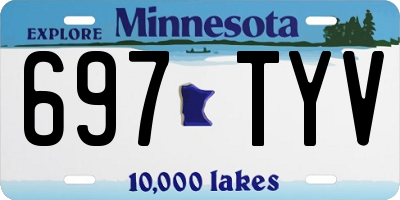 MN license plate 697TYV