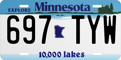 MN license plate 697TYW