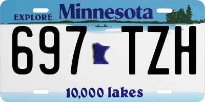 MN license plate 697TZH