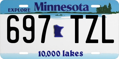 MN license plate 697TZL