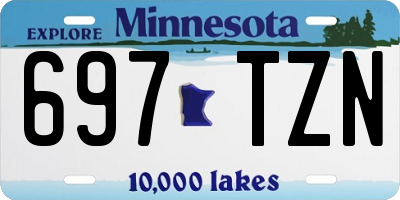 MN license plate 697TZN