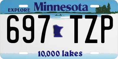 MN license plate 697TZP