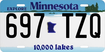 MN license plate 697TZQ