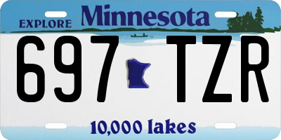 MN license plate 697TZR