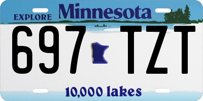 MN license plate 697TZT