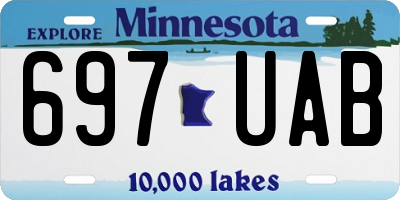 MN license plate 697UAB