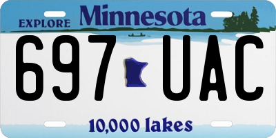 MN license plate 697UAC
