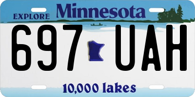 MN license plate 697UAH