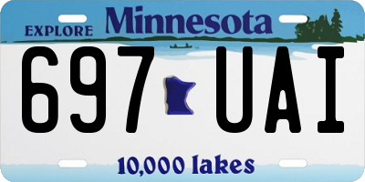 MN license plate 697UAI