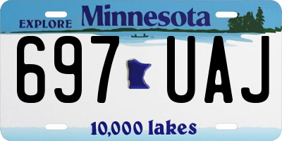 MN license plate 697UAJ